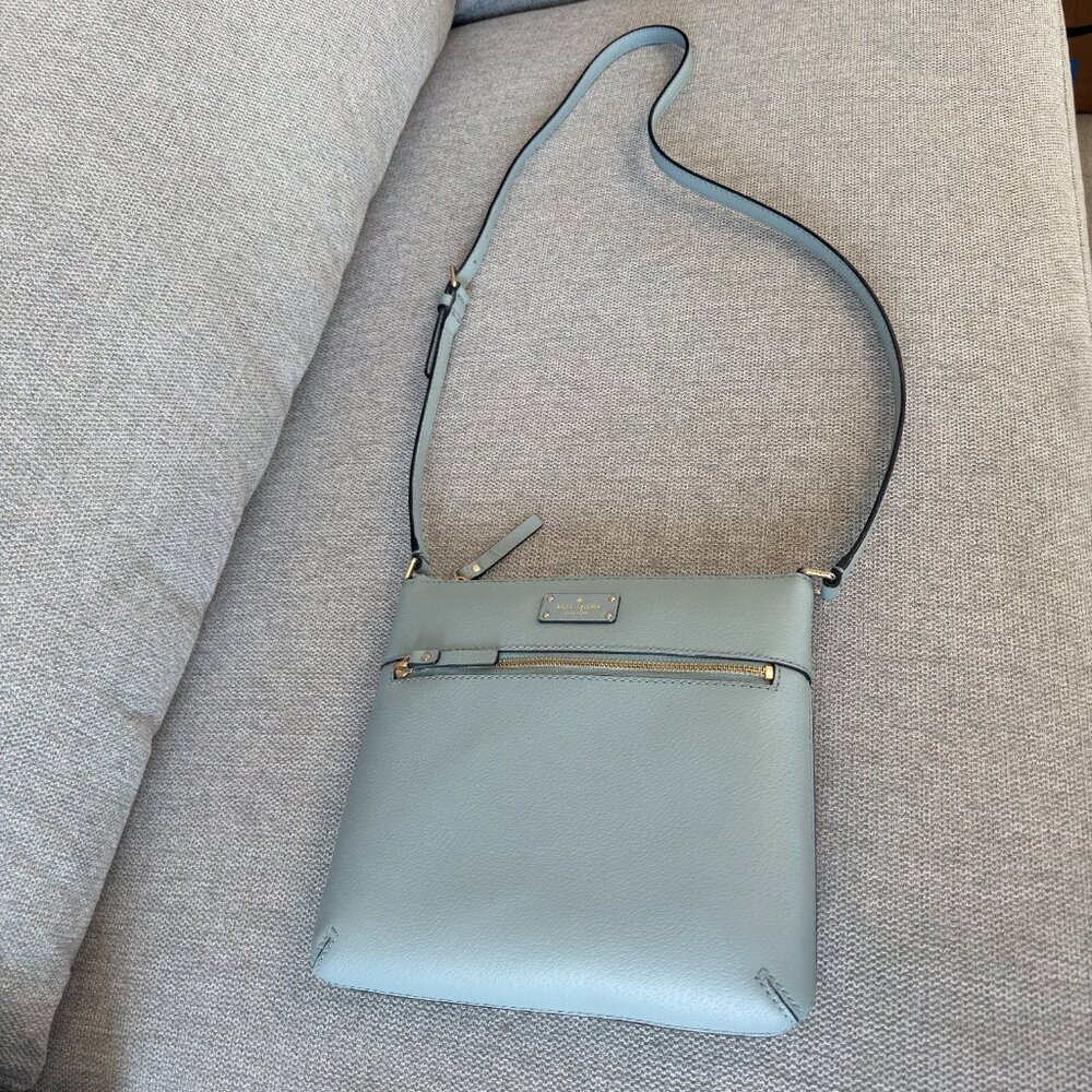 πβ¨ Kate Spade New York Leather Crossbody Bag β Mint / Seafoam Green β¨π NWOT - Picture 4 of 8